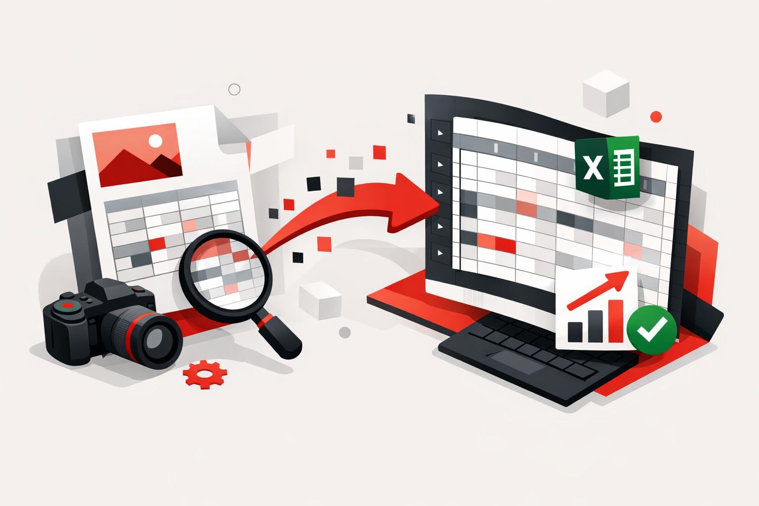 OCR converting a JPG table to Excel